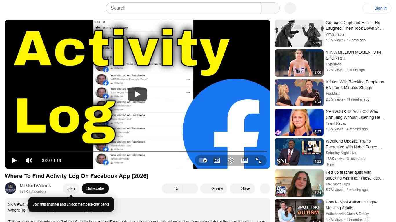 Where To Find Activity Log On Facebook App [2026] - YouTube