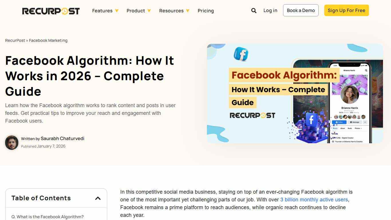 Facebook Algorithm: How It Works in 2026 - Complete Guide in 2026 - RecurPost